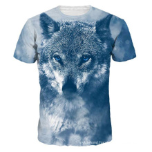 Unisex 3D Wolf Couples Summer Short Sleeve T-Shirts Casual Tees